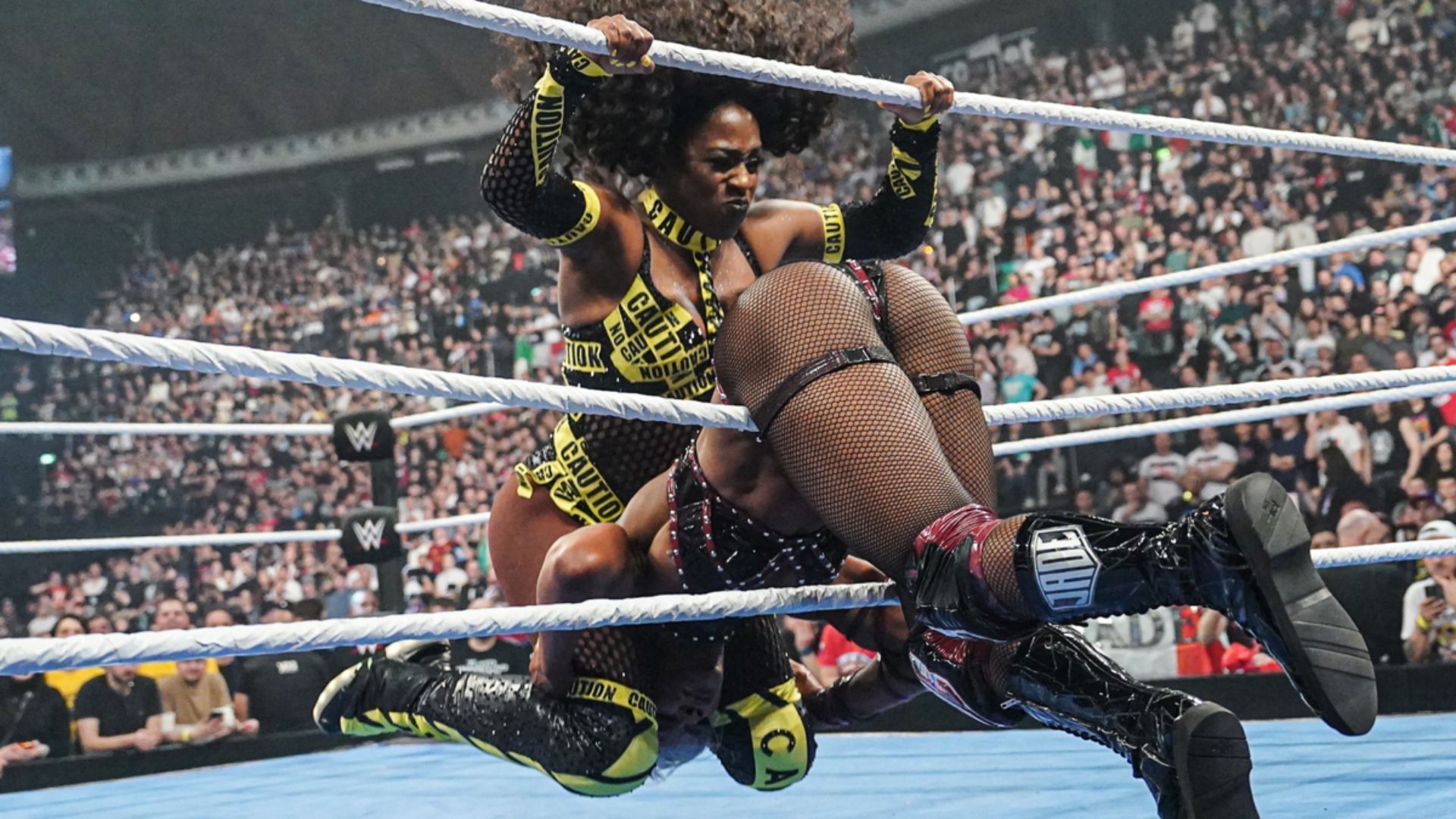 Naomi attacking Jade Cargill on WWE SmackDown (Image Credits: WWE.com)