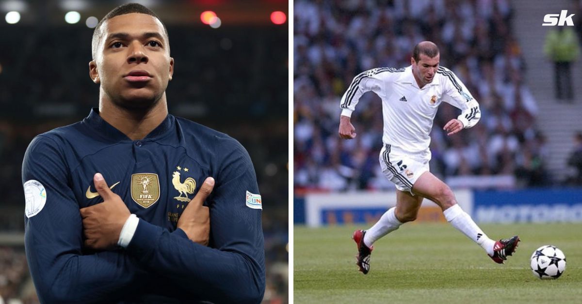 Pundit details what Kylian Mbappe has to do to be considered France GOAT ahead of Zinedine Zidane (Both images from Getty)