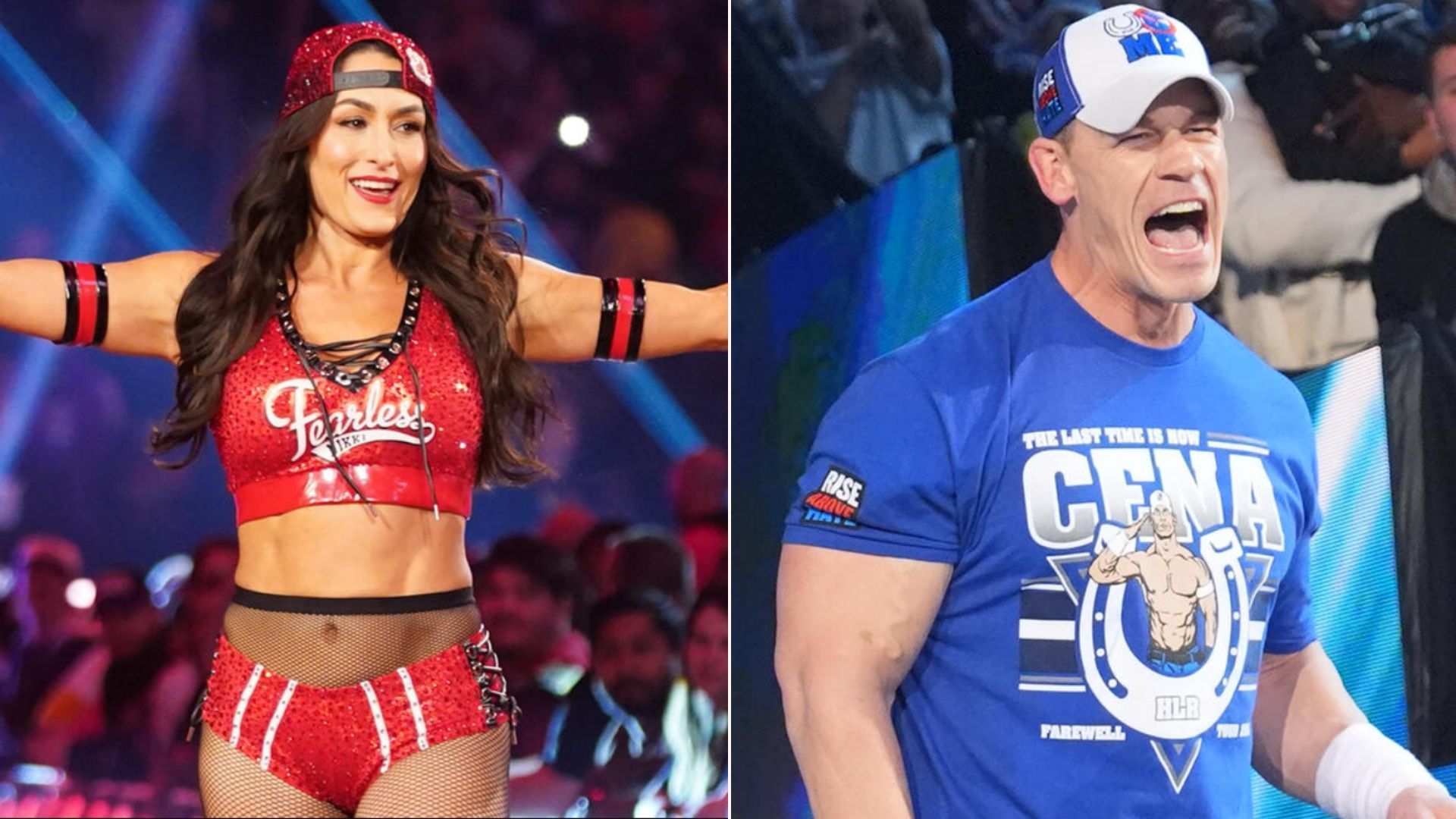 Niki Bella and John Cena at Royal Rumble 2025 (Pictures courtesy: WWE.com)