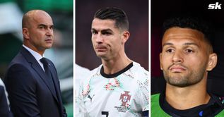 Roberto Martinez responds when asked why Cristiano Ronaldo played 90 mins but Goncalo Ramos didn't feature vs Denmark