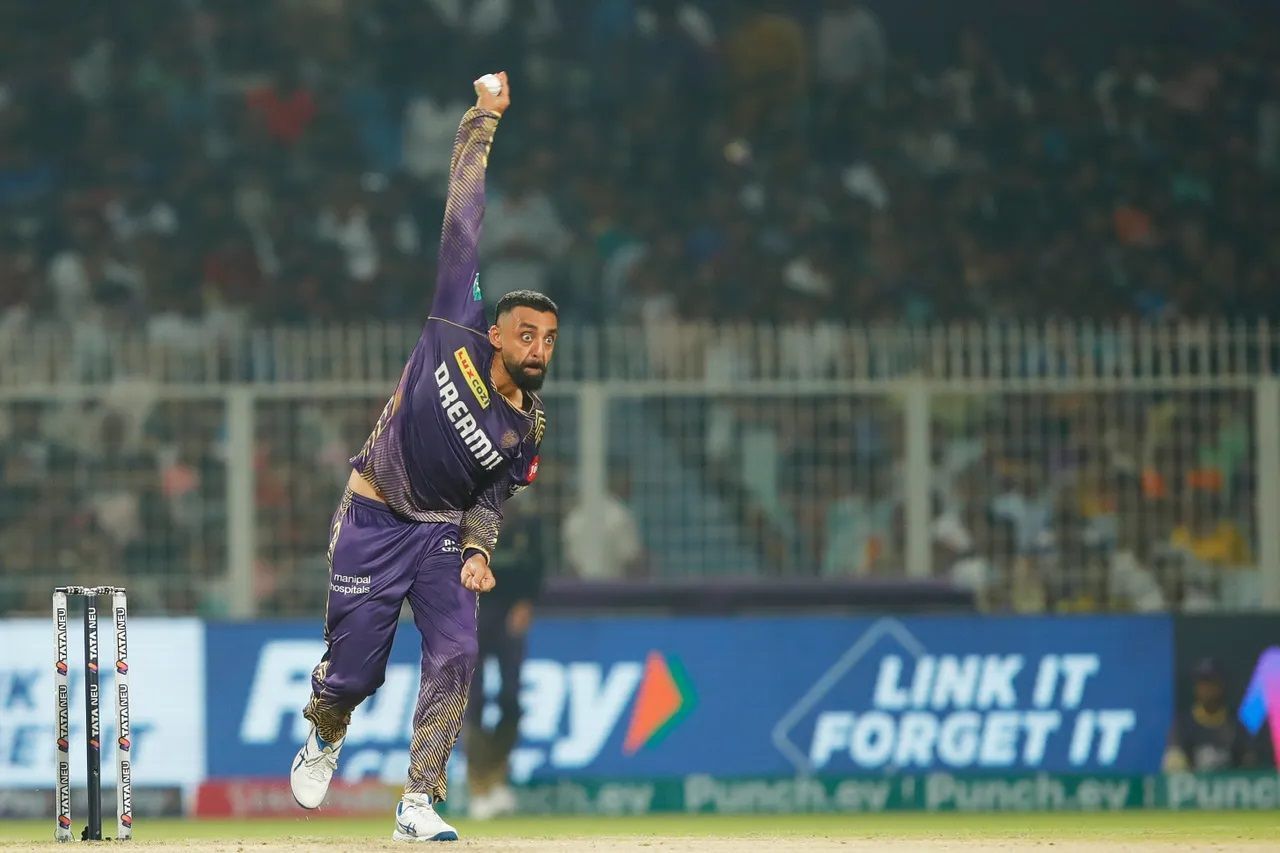 Varun Chakaravarthy picked up 21 wickets at an economy rate of 8.04 in 14 innings in IPL 2024. [P/C: iplt20.com]