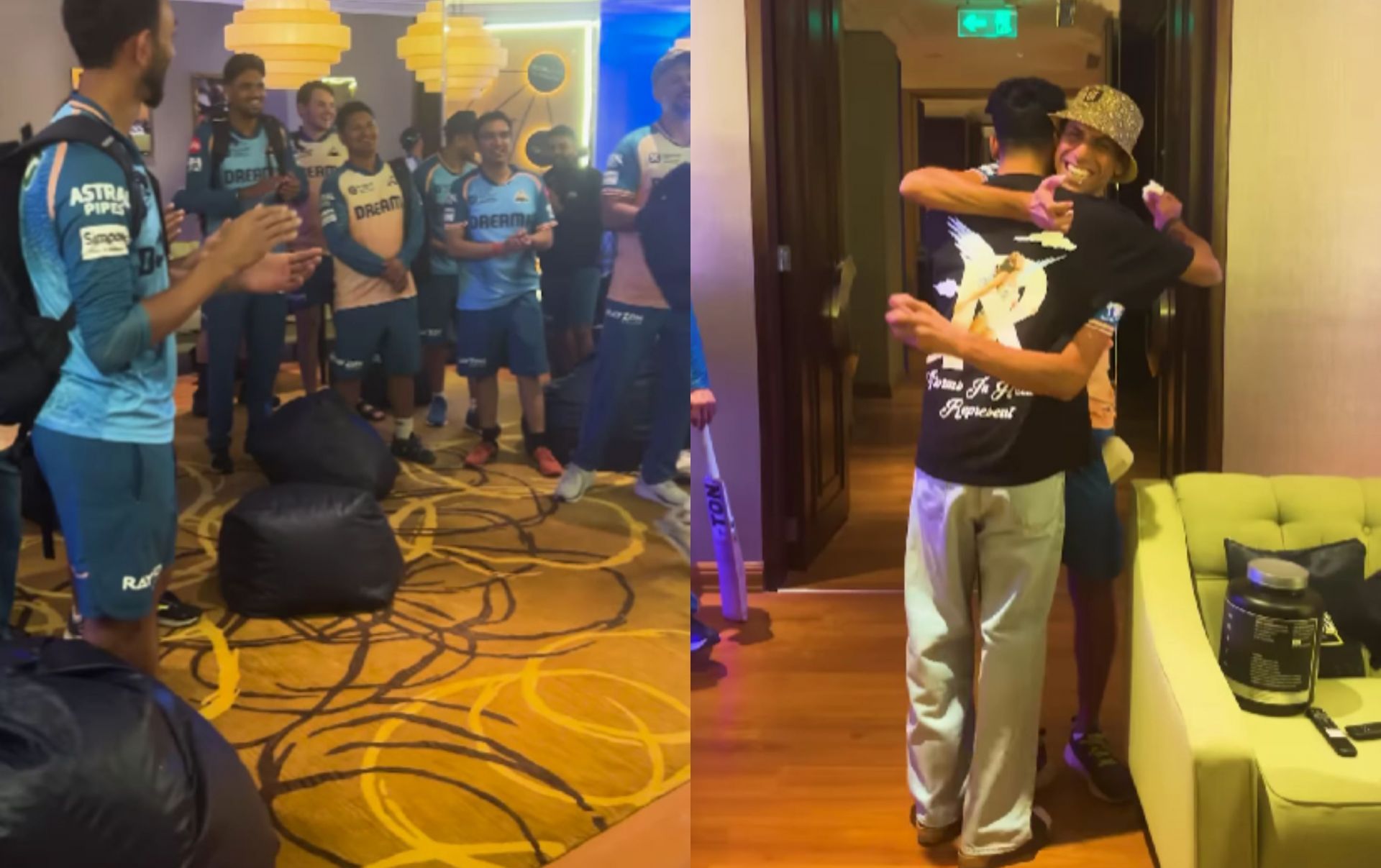 Birthday celebrations of Siraj in GT camp. (Images: GT/Instagram)