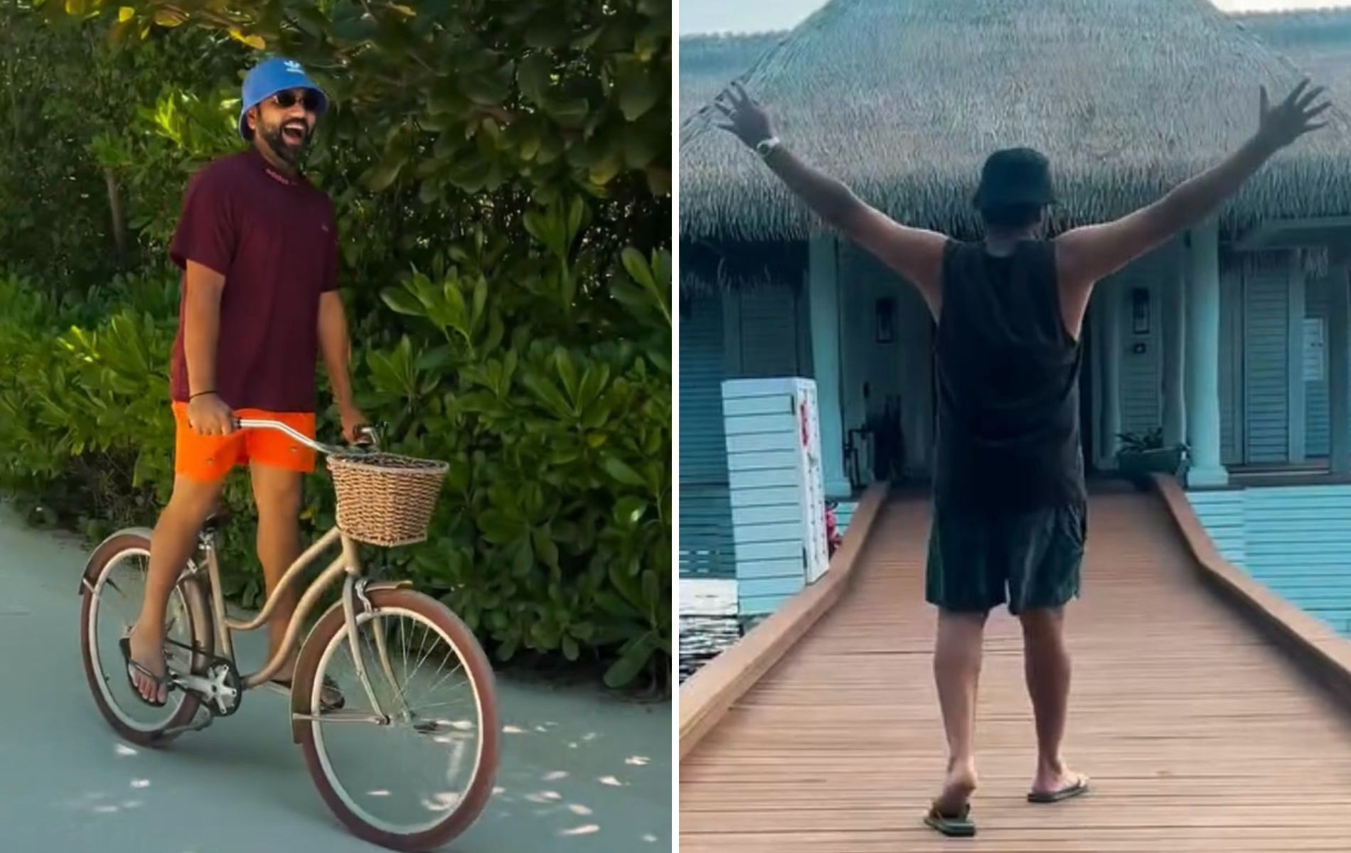 Rohit Sharma took a trip to the Maldives after 2025 Champions Trophy. (Pics: Instagram/rohitsharma45).