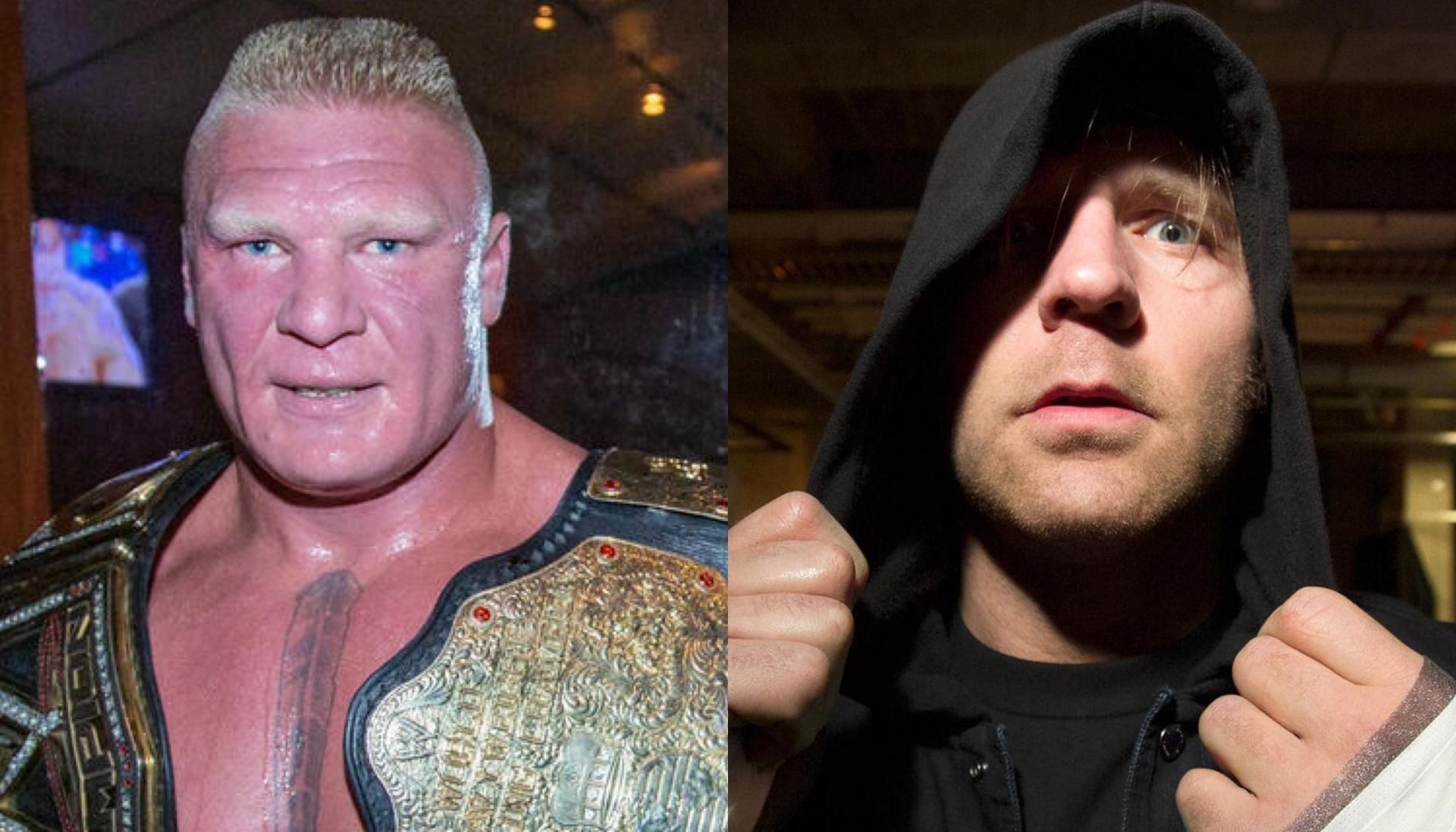 Brock Lesnar (left), Dean Ambrose (right) [Image Credits: wwe.com]