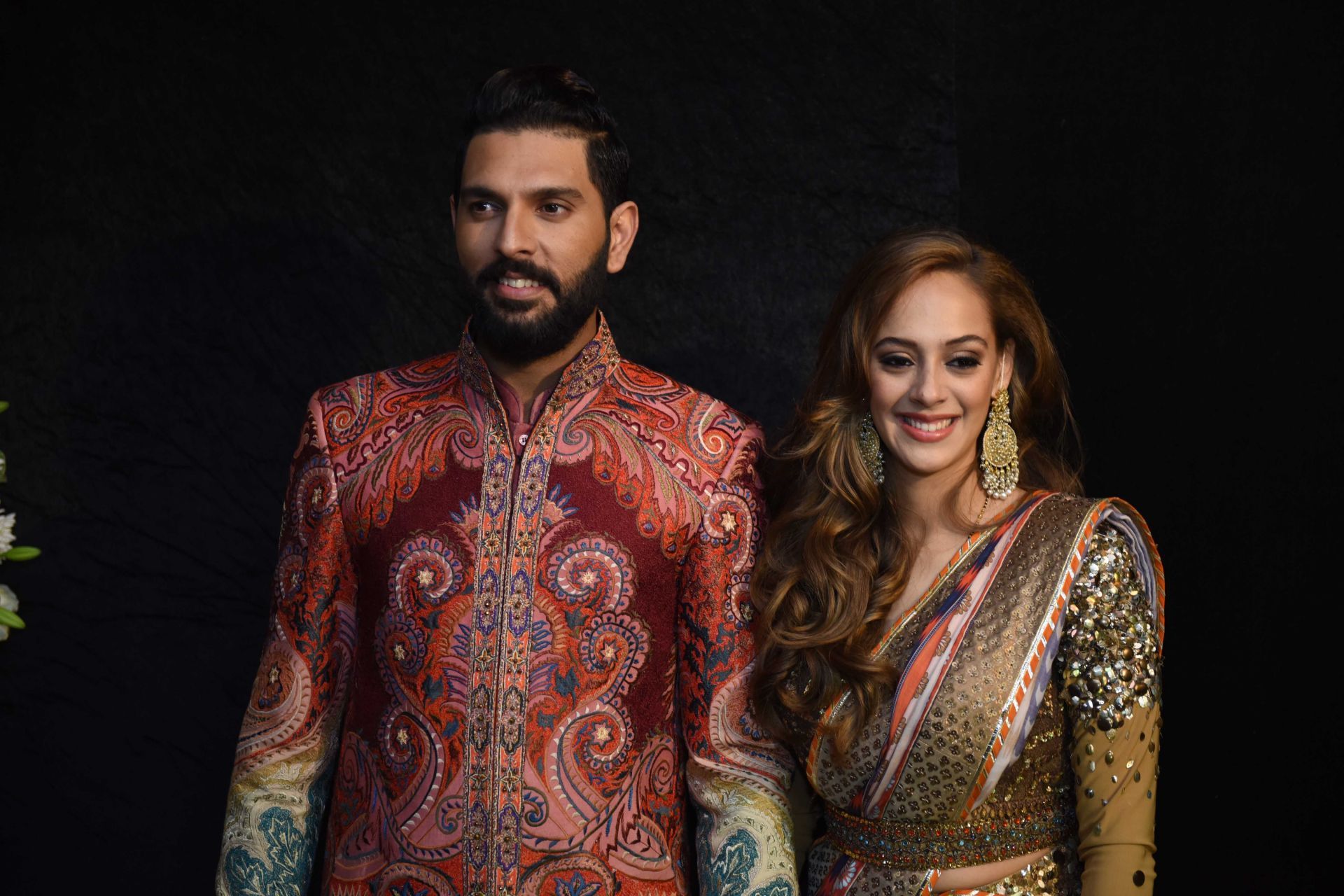 Wedding Reception Of Indian Cricketer Yuvraj Singh And Bollywood Actor Hazel Keech - Source: Getty