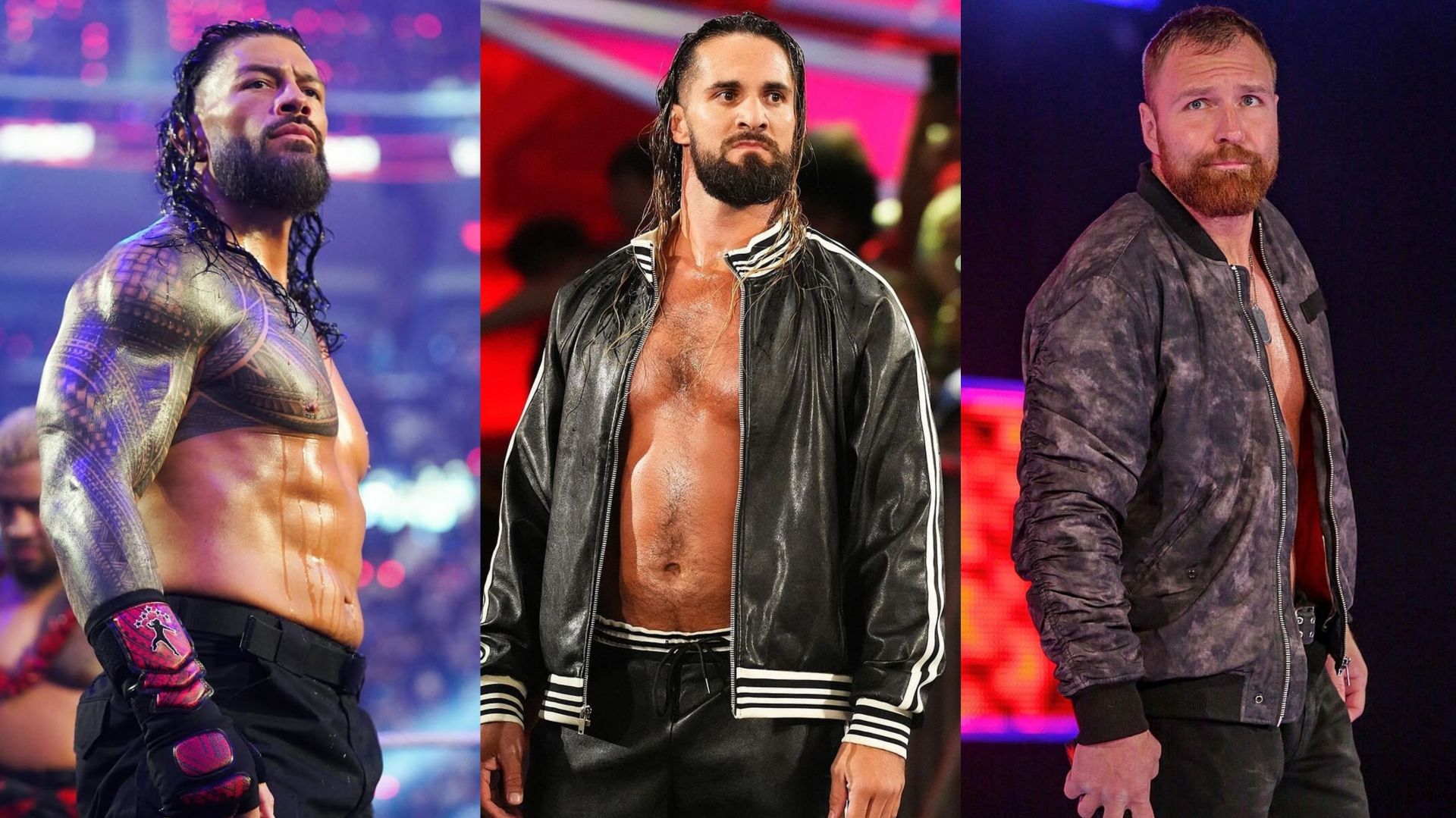 Roman Reigns, Seth Rollins, Jon Moxley