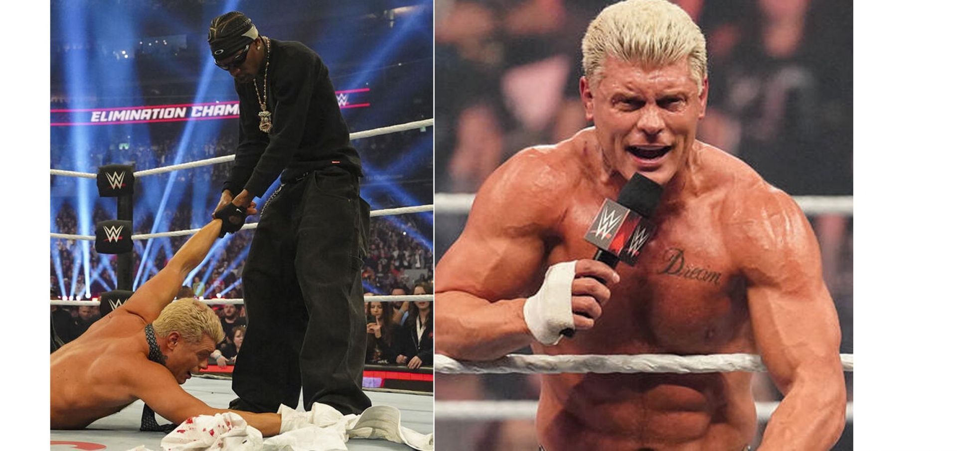 Travis Scott hit Cody Rhodes with a brutal slap at WWE Elimination Chamber 2025