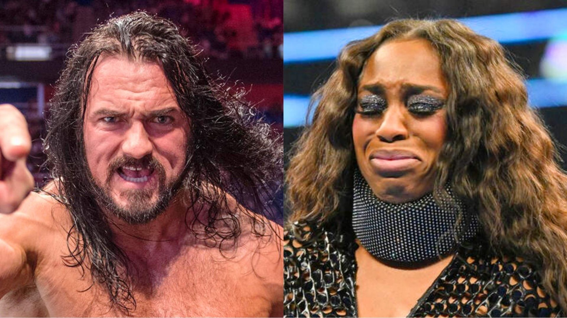 Drew McIntyre (left) and Naomi (right) [Images from WWE.com]