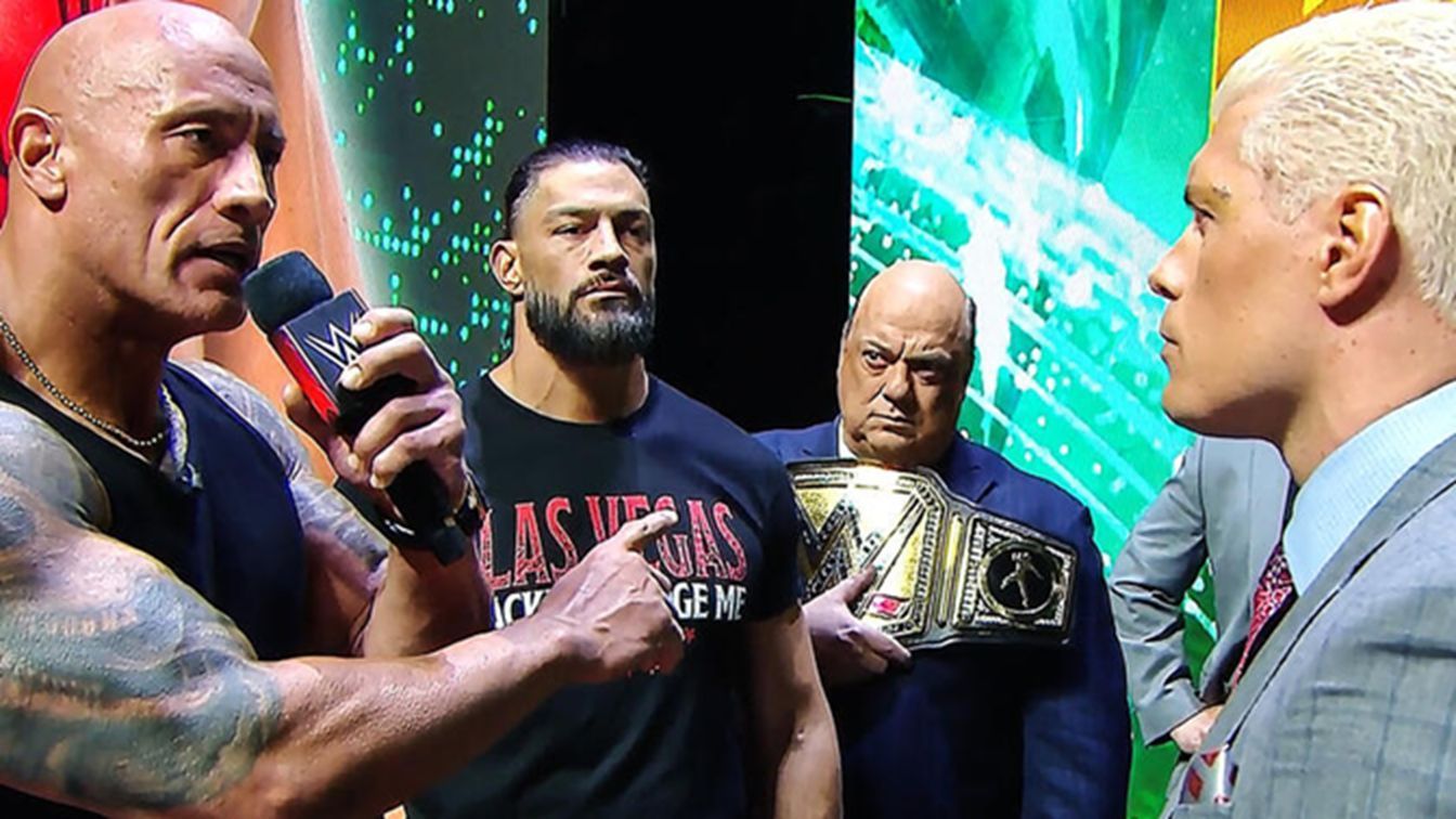 The Rock makes his own rules (image via WWE)