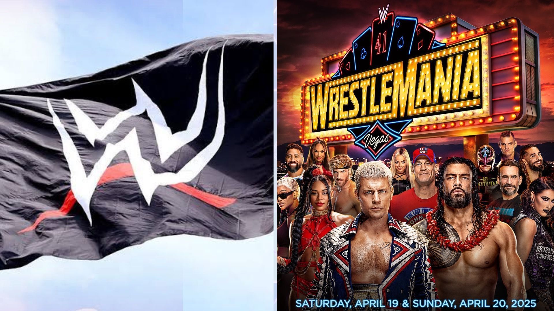 WWE WrestleMania 41 is scheduled for April 19 and 20 [Image credits: wwe.com and WWE