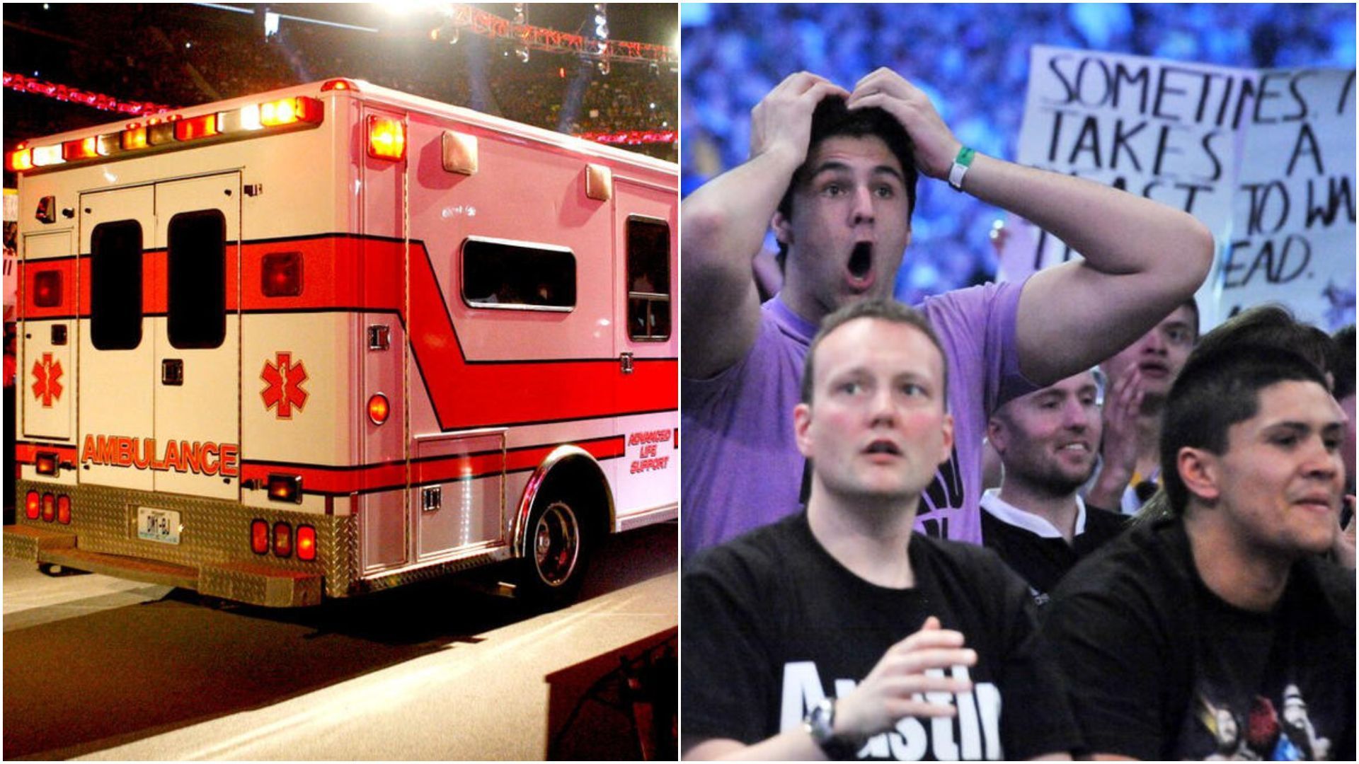 The star has been injured. (Images via - WWE.com)