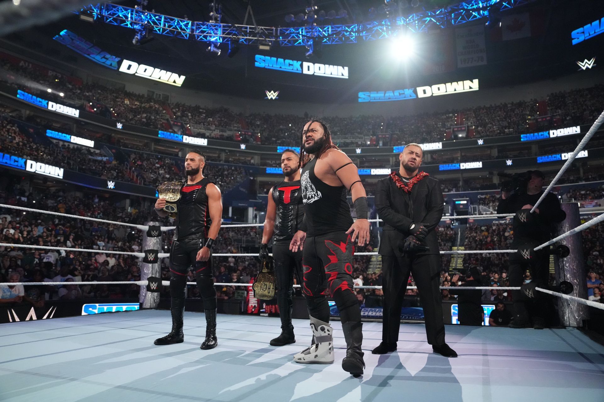 The New Bloodline on SmackDown [Source: Getty]