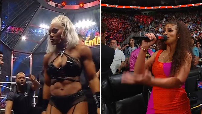Samantha Irvin sends one-word message after a returning Jade Cargill brutally attacks Naomi at Elimination Chamber 2025