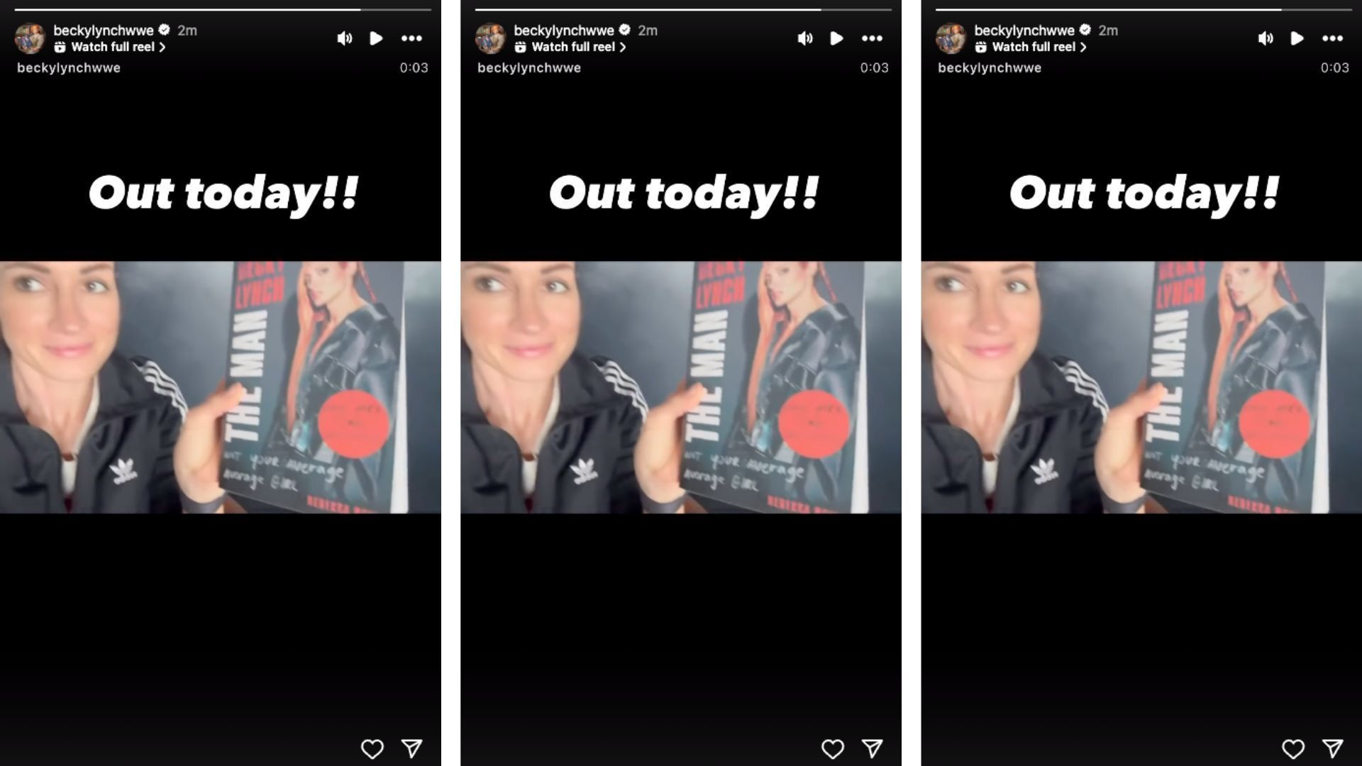 Lynch announces on social media about her memoir. [Image credit: Screenshot of Becky Lynch&#039;s Instagram story]