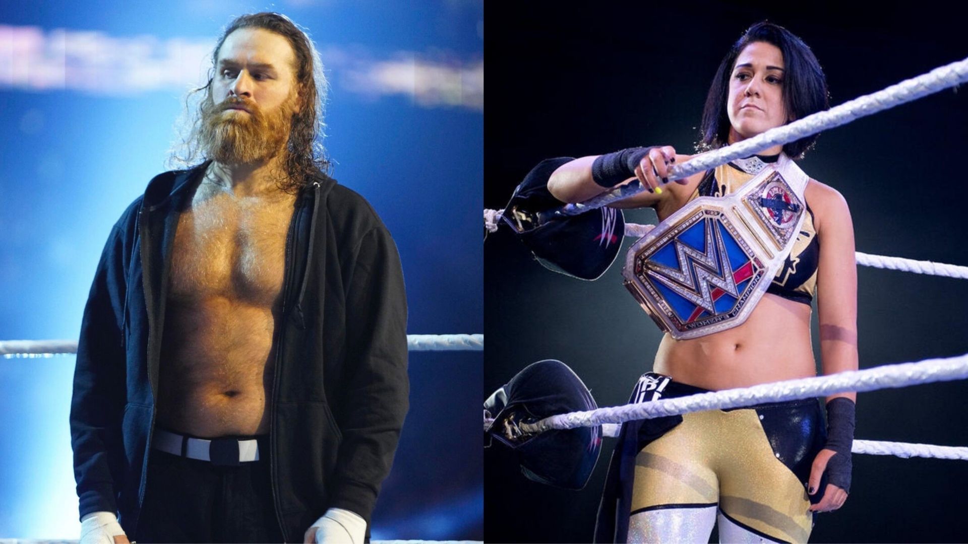 Sami Zayn and Bayley! (Images from WWE.com)