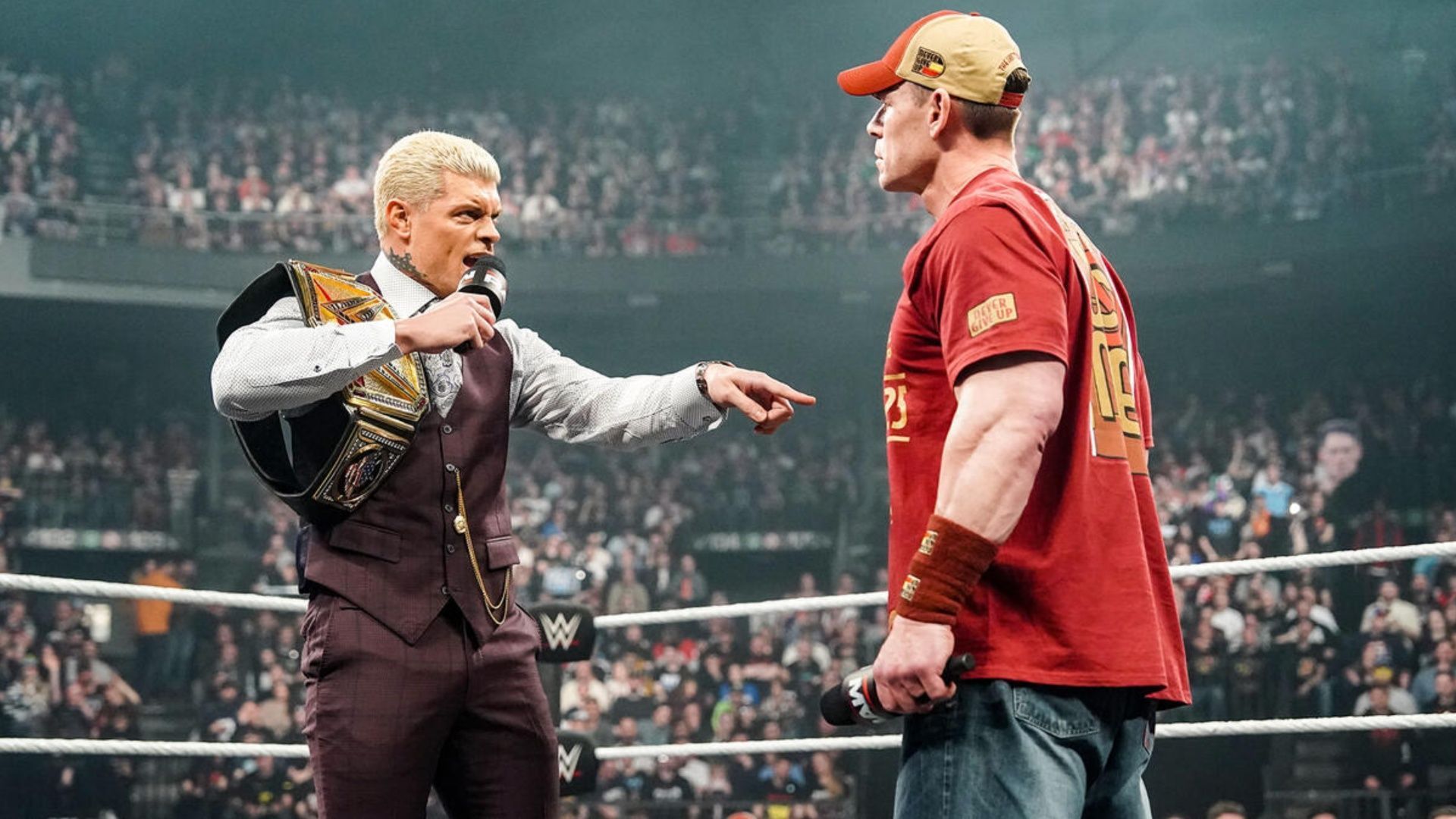 Cody Rhodes and John Cena confronted each other on RAW (Image via WWE.com).