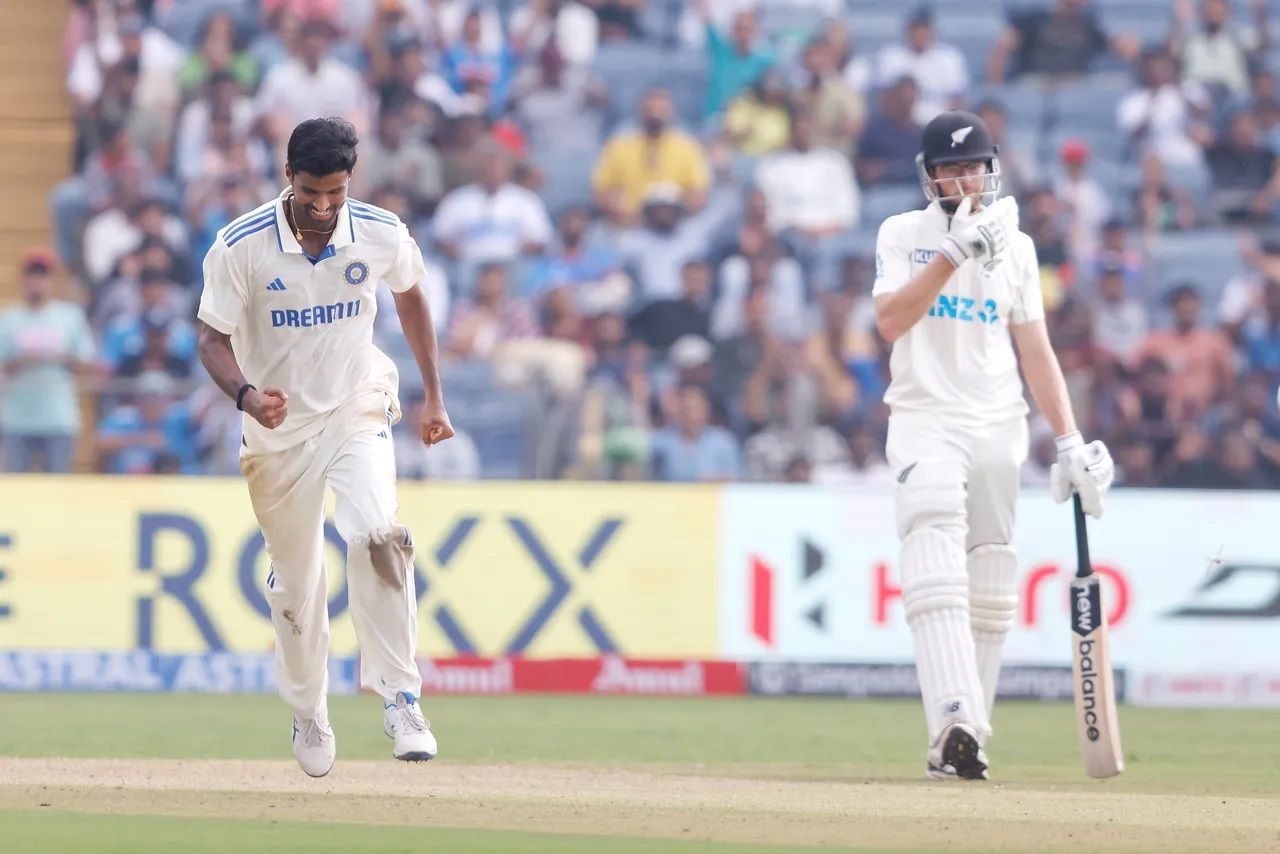 Washington Sundar picked up 16 wickets at an average of 14.12 in two Tests against New Zealand last year. [P/C: BCCI]