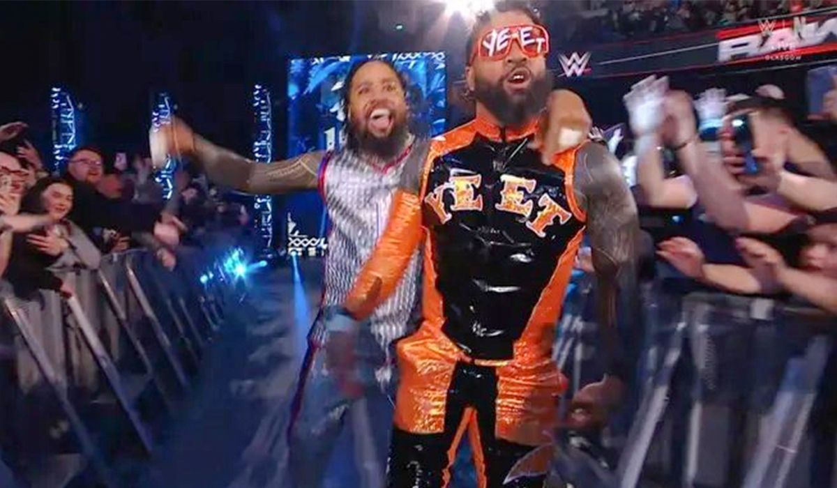 The Usos reunited on RAW this week. [Image credits: SonyLiv live stream]