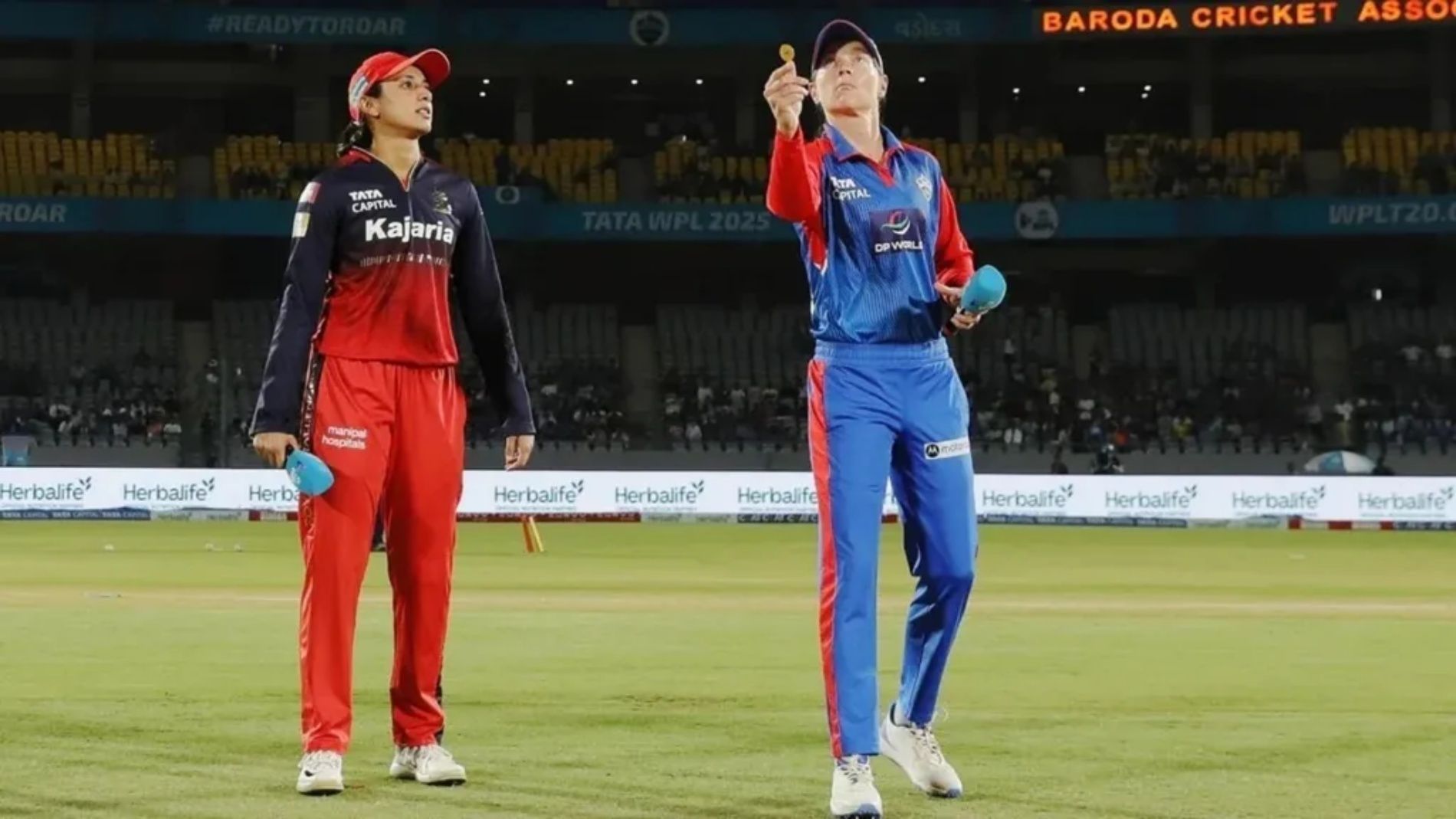 RCB vs DC, WPL 2025 toss