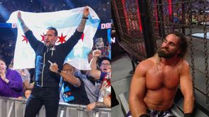 CM Punk gets into trouble minutes before entering the Elimination Chamber; hilariously struggles as Seth Rollins is in the ring [VIDEO]