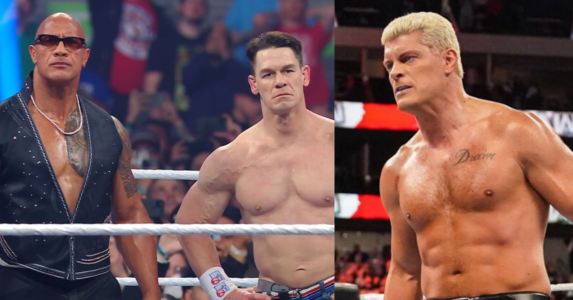 The Rock, John Cena &amp; Cody Rhodes 