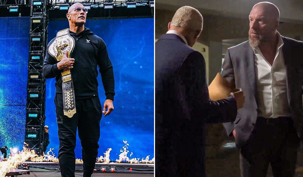 The Final Boss is likely to be part of WrestleMania 41. [Image credits: The Rock &amp; Triple H on X]