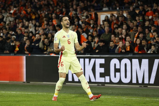 “Some call it luck, others intuition" - Spanish media hail Arsenal star Mikel Merino after his showing in 2-2 Netherlands draw