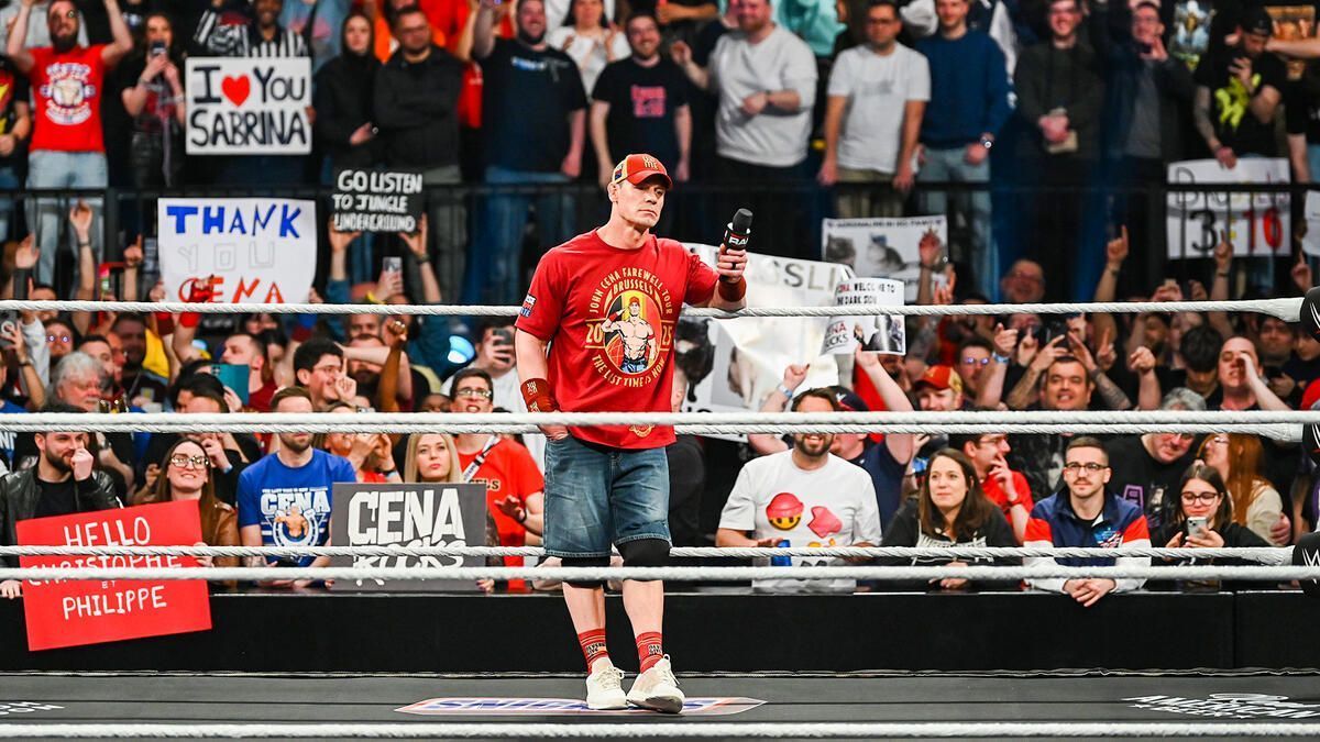 John Cena during his recent appearance on RAW [Image: WWE.com]