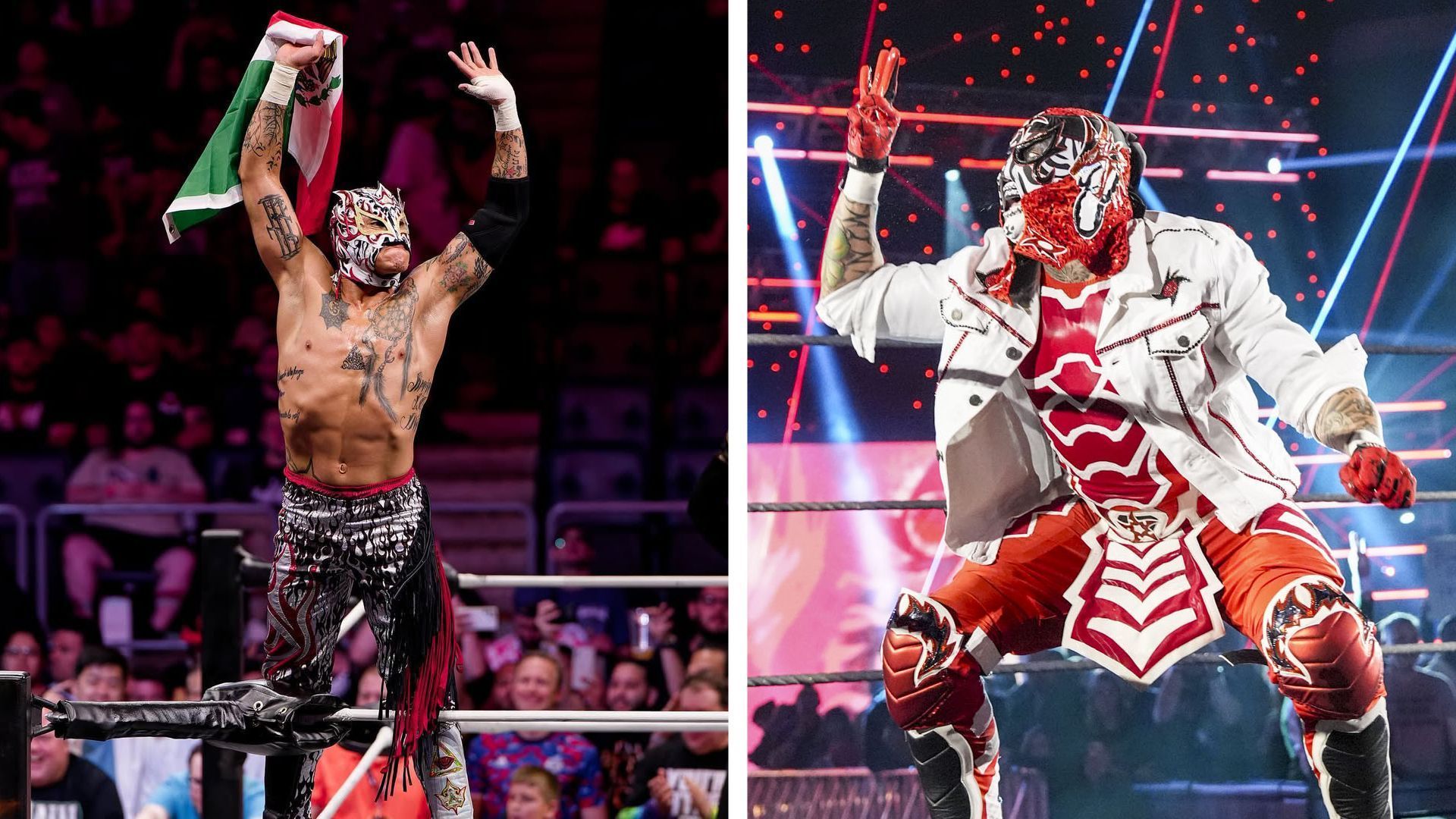 Fenix has officially left AEW and could be WWE-bound [Credit: WWE.com &amp; Fenix on Instagram]