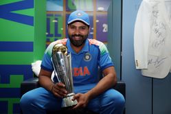 Rohit Sharma clicks a selfie with journalists after India's 2025 Champions Trophy triumph [Watch]