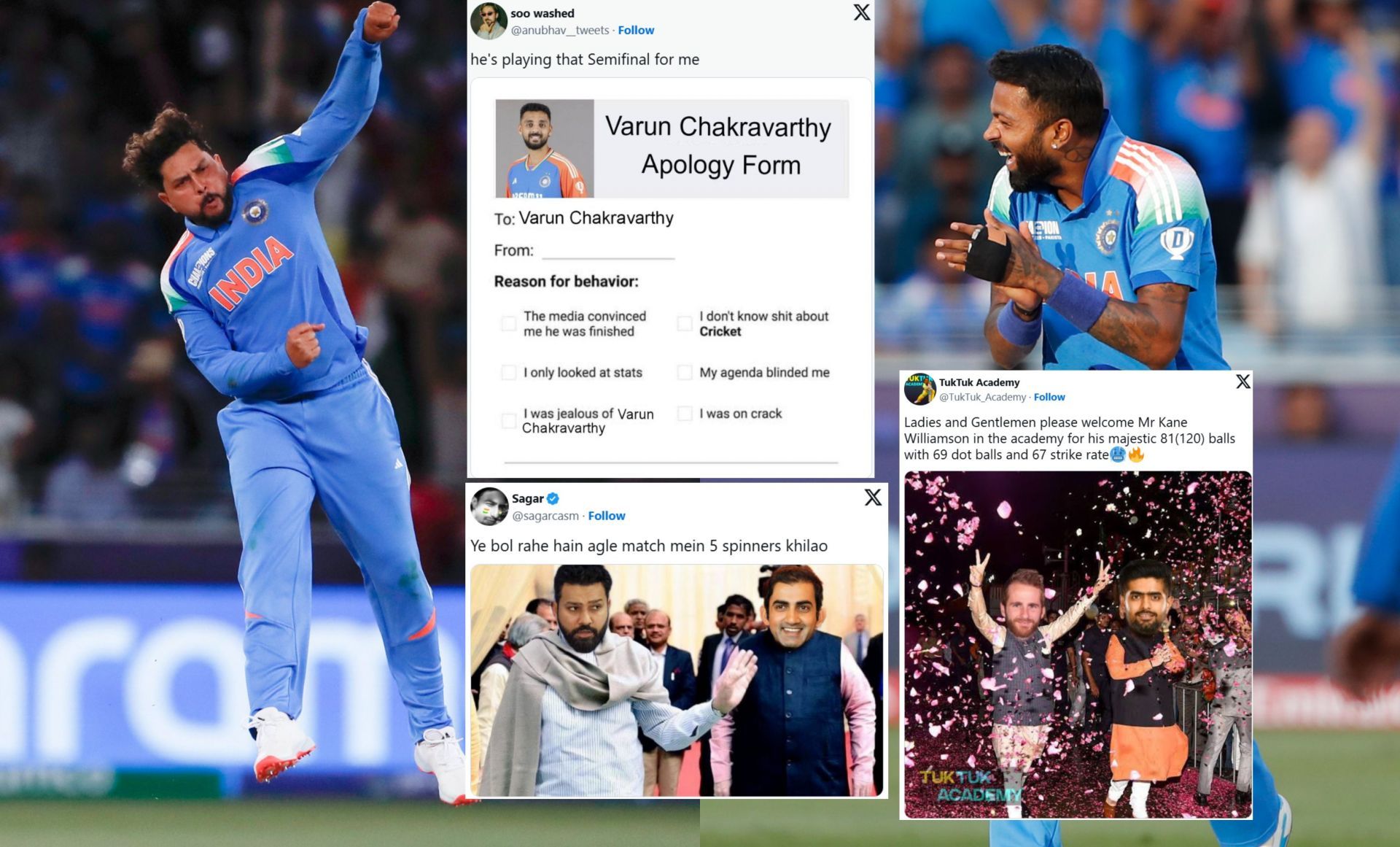 Fans react after India