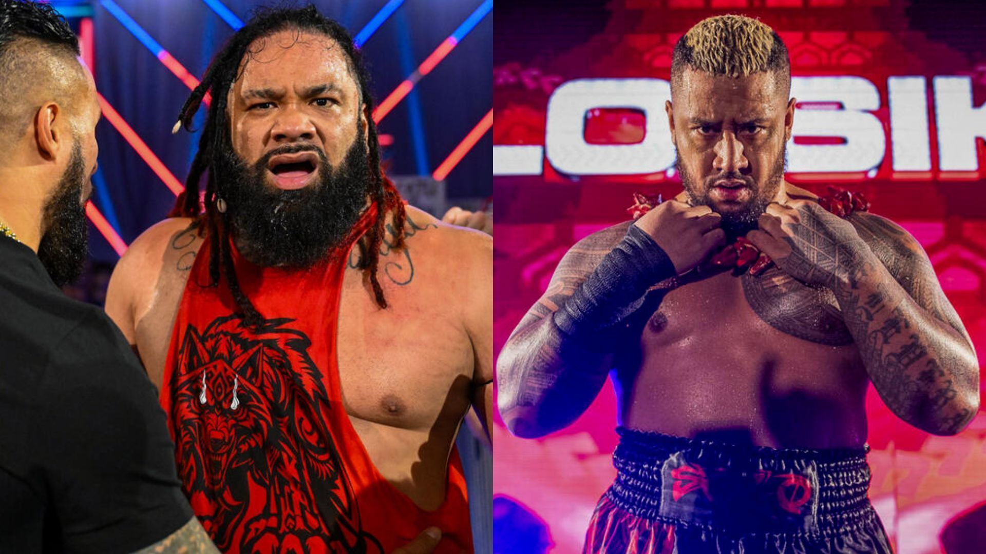 Jacob Fatu and Tama Tonga (left), Solo Sikoa (right) (Image Credits: WWE.com)