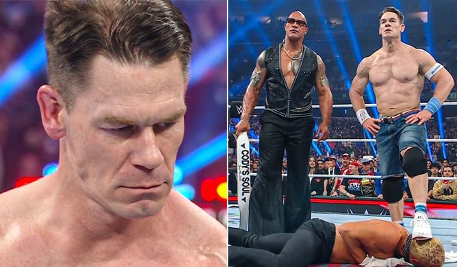 3 Reasons why John Cena sold his soul to The Rock at WWE Elimination Chamber