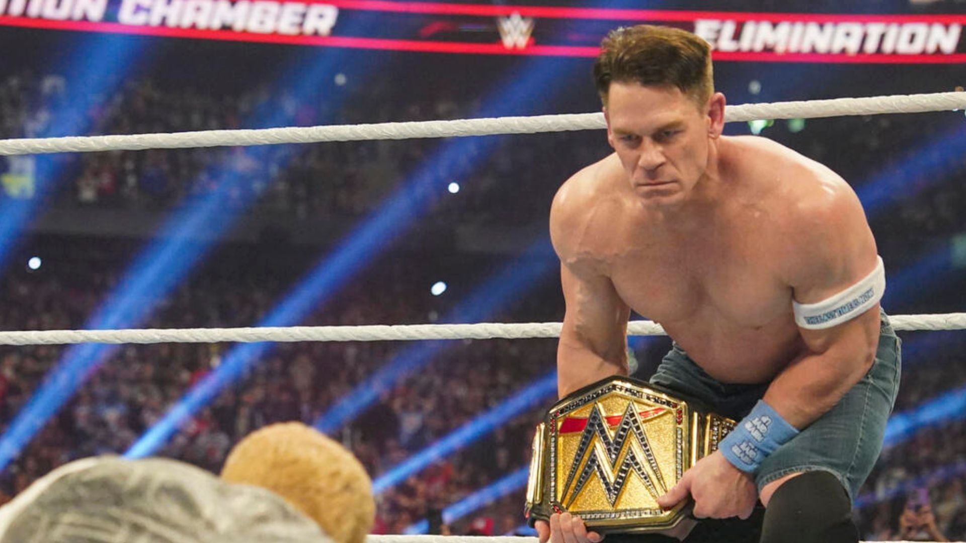 John Cena at WWE Elimination Chamber 2025! [image credit: WWE.com]