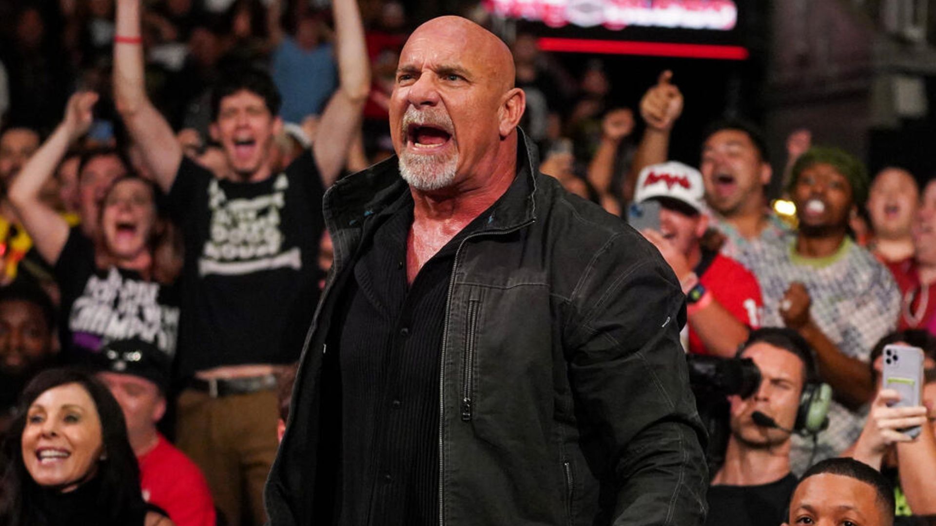 Goldberg at WWE Bad Blood 2024! [Image credit: WWE.com]