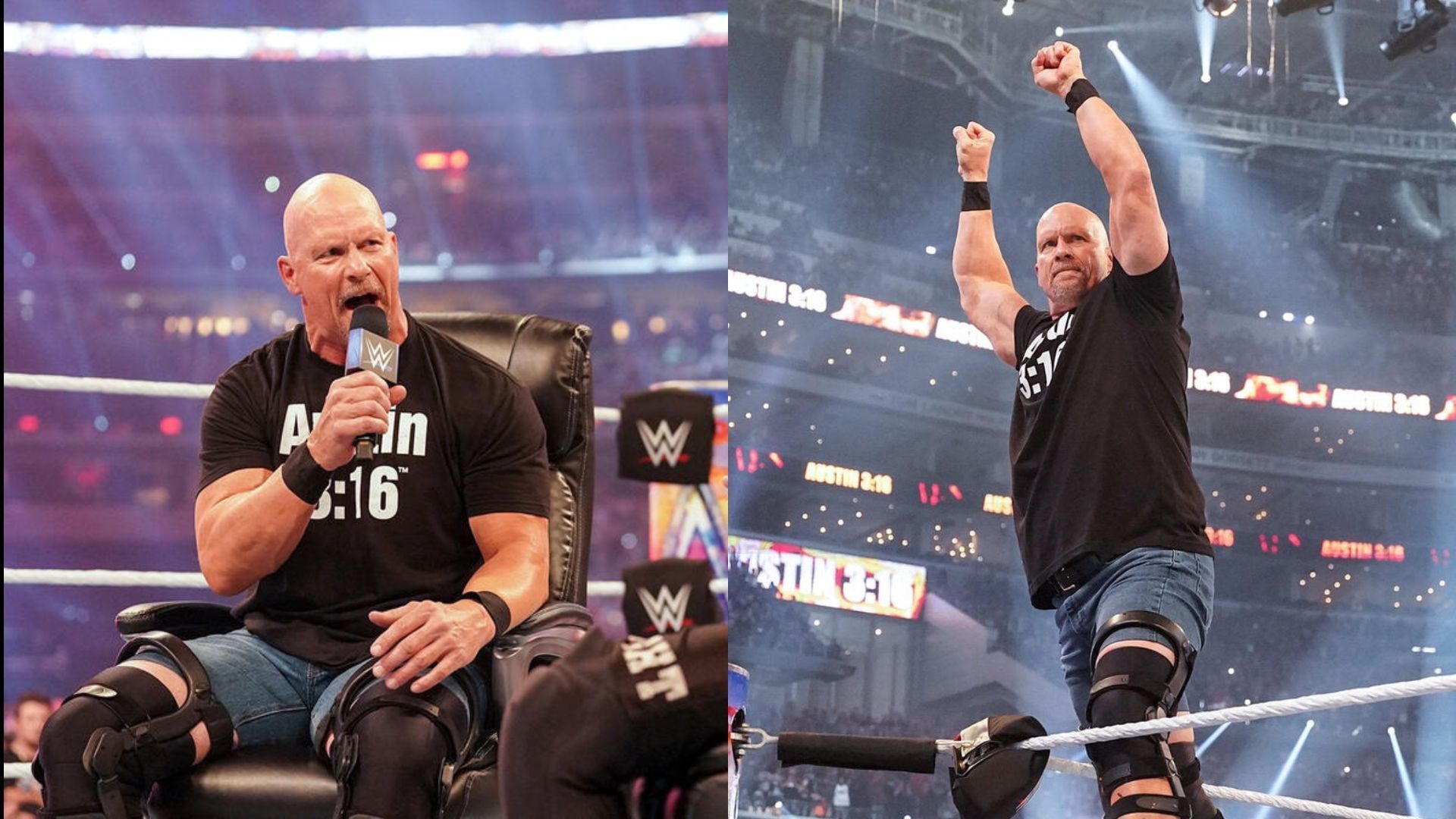 Stone Cold Steve Austin at Wrestlemania 38(Image via WWE.com)