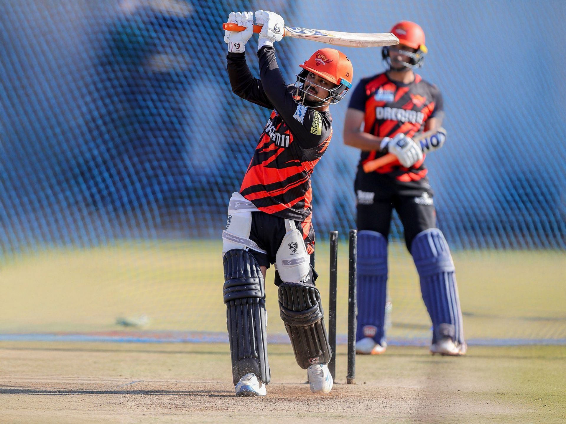 Ishan Kishan in SRH nets ahead of IPL 2025. (Image: @SunRisers/X)