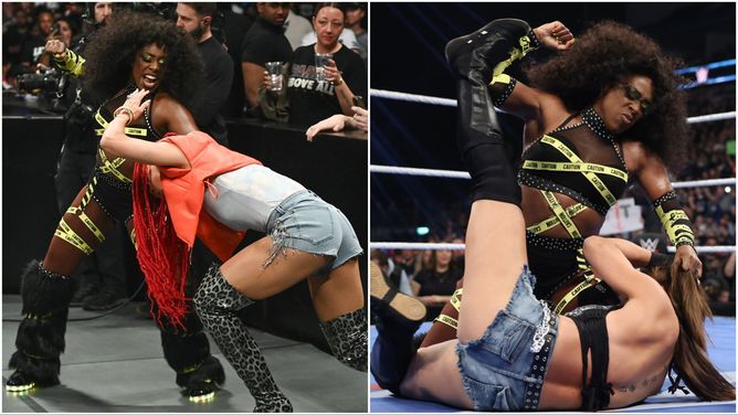 Naomi's WWE SmackDown sneak attack applauded by AEW champion