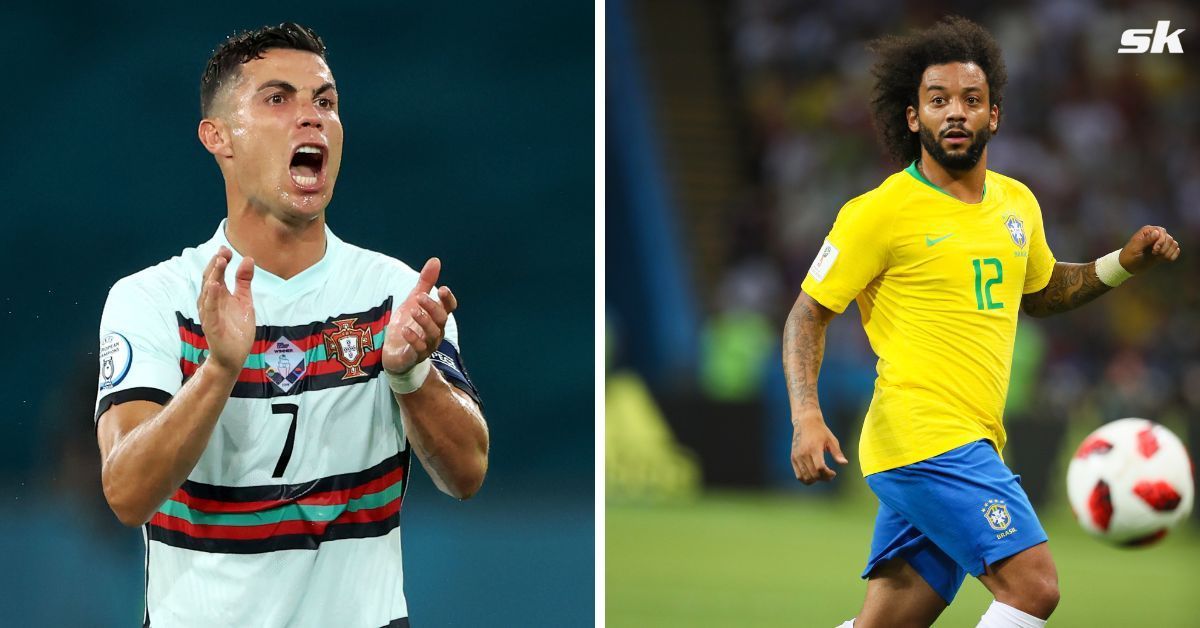 Cristiano Ronaldo played alongside Marcelo at Real Madrid between 2009 and 2018.