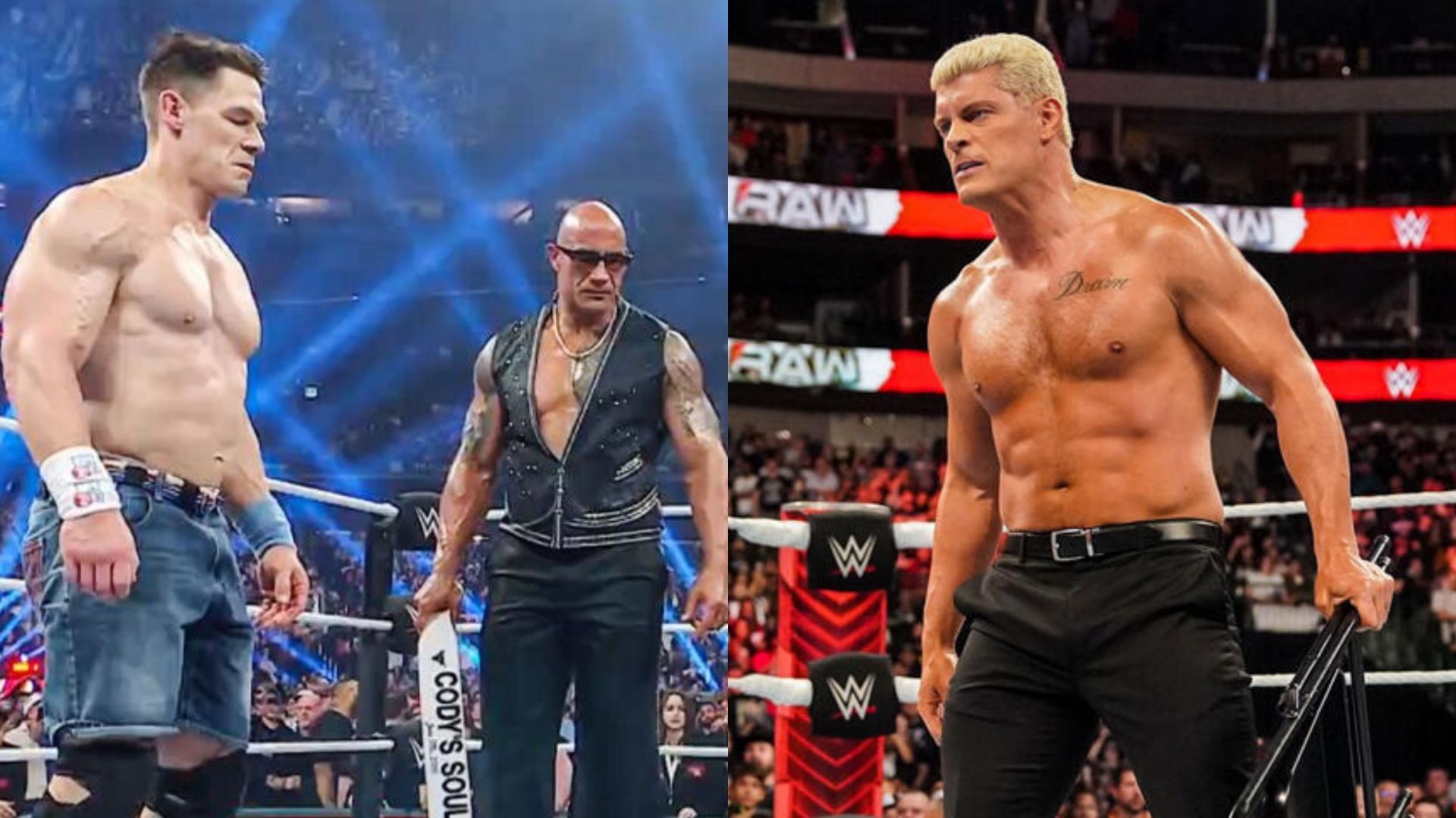 Will Cody Rhodes tag with a former enemy to fight The Rock and John Cena? (Images credit: WWE.com)