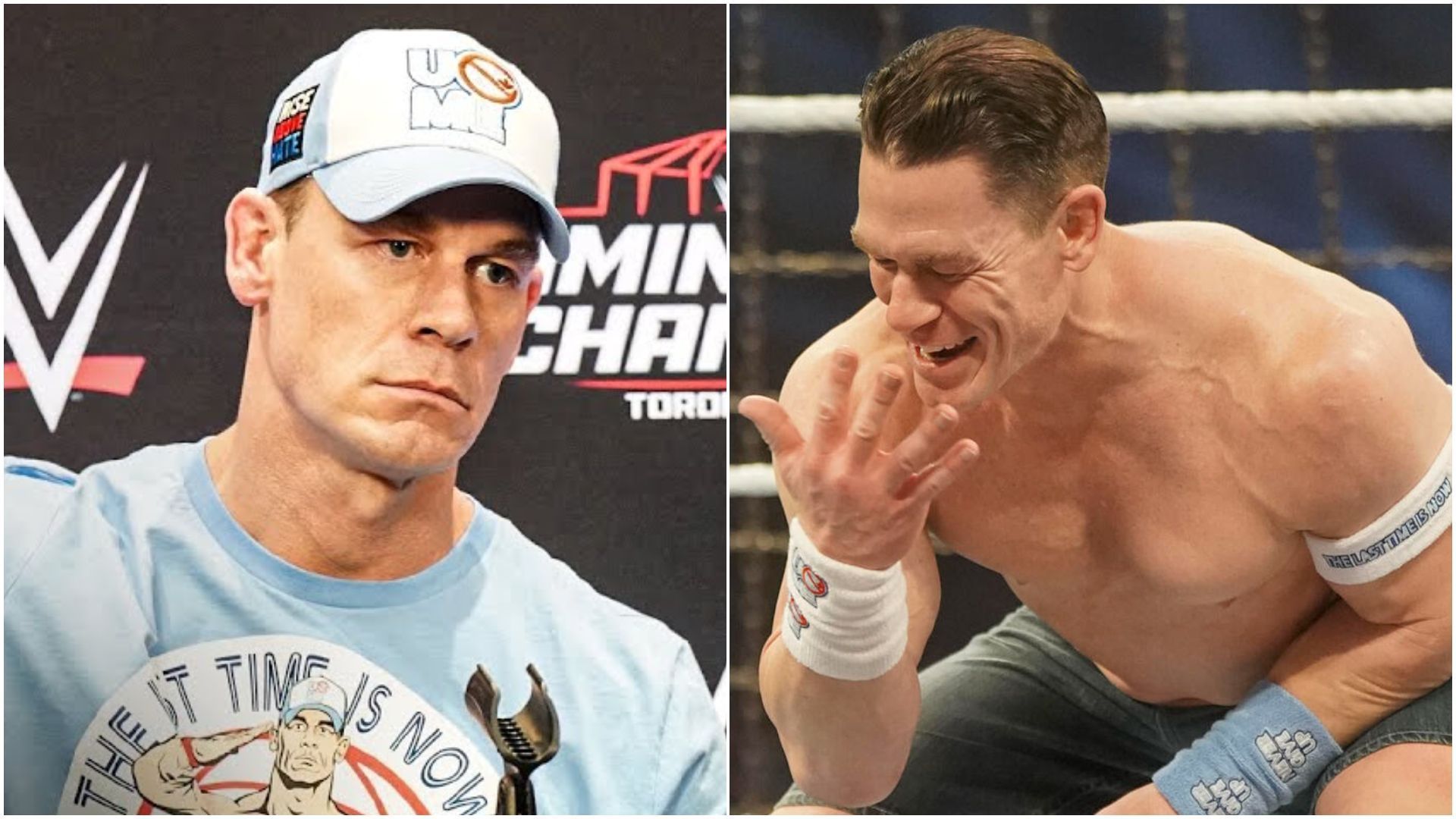 John Cena is a 16-time World Champion. (Images from WWE.com &amp; WWE