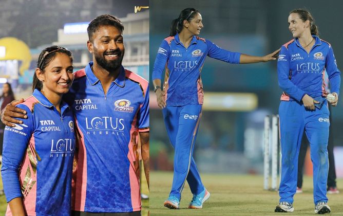 Hardik Pandya, Tilak Varma, and Kieron Pollard enjoy MI's victory against GG in WPL 2025 eliminator [Watch]