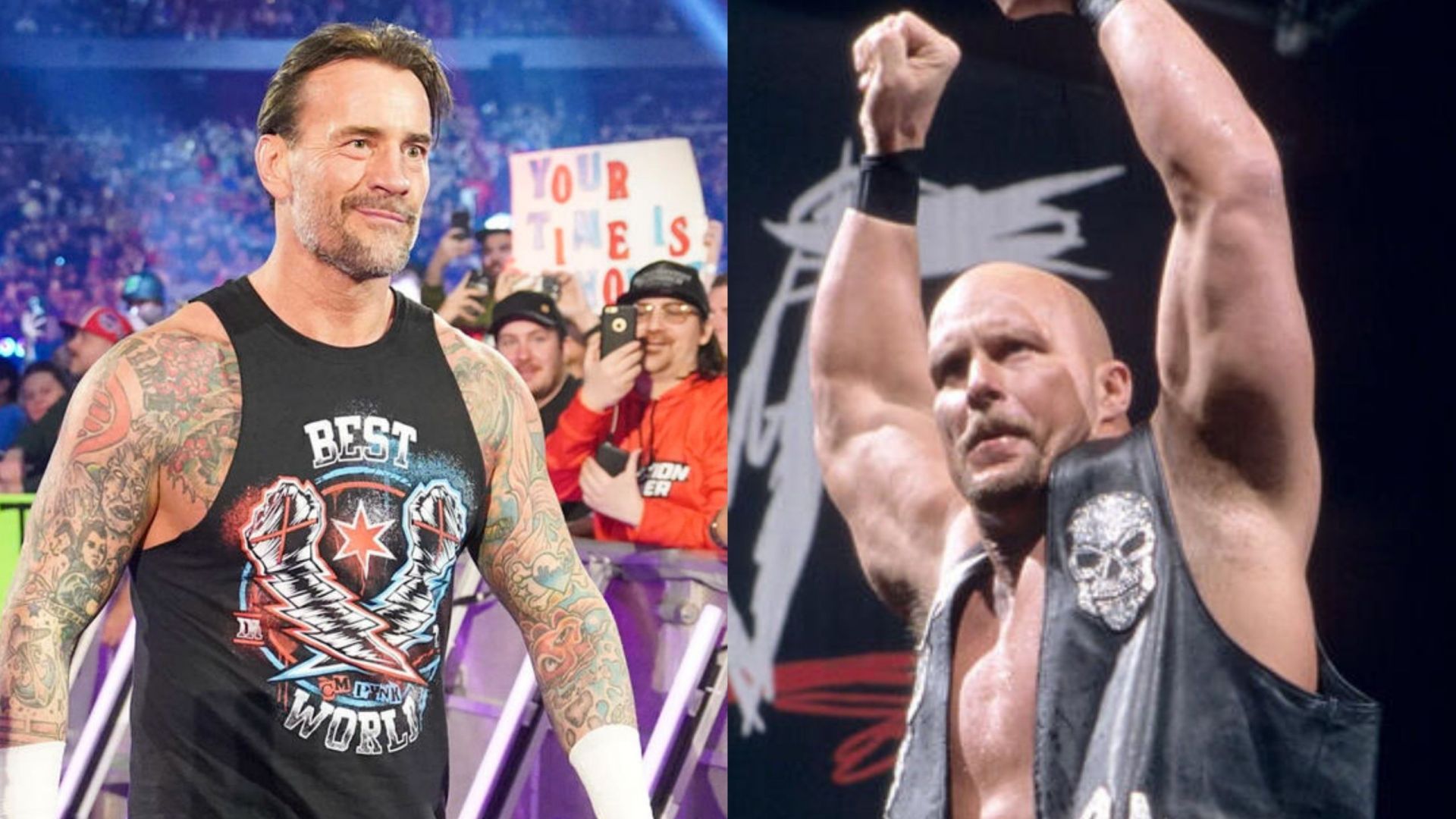 CM Punk and Steve Austin (Photo credit: WWE.com)