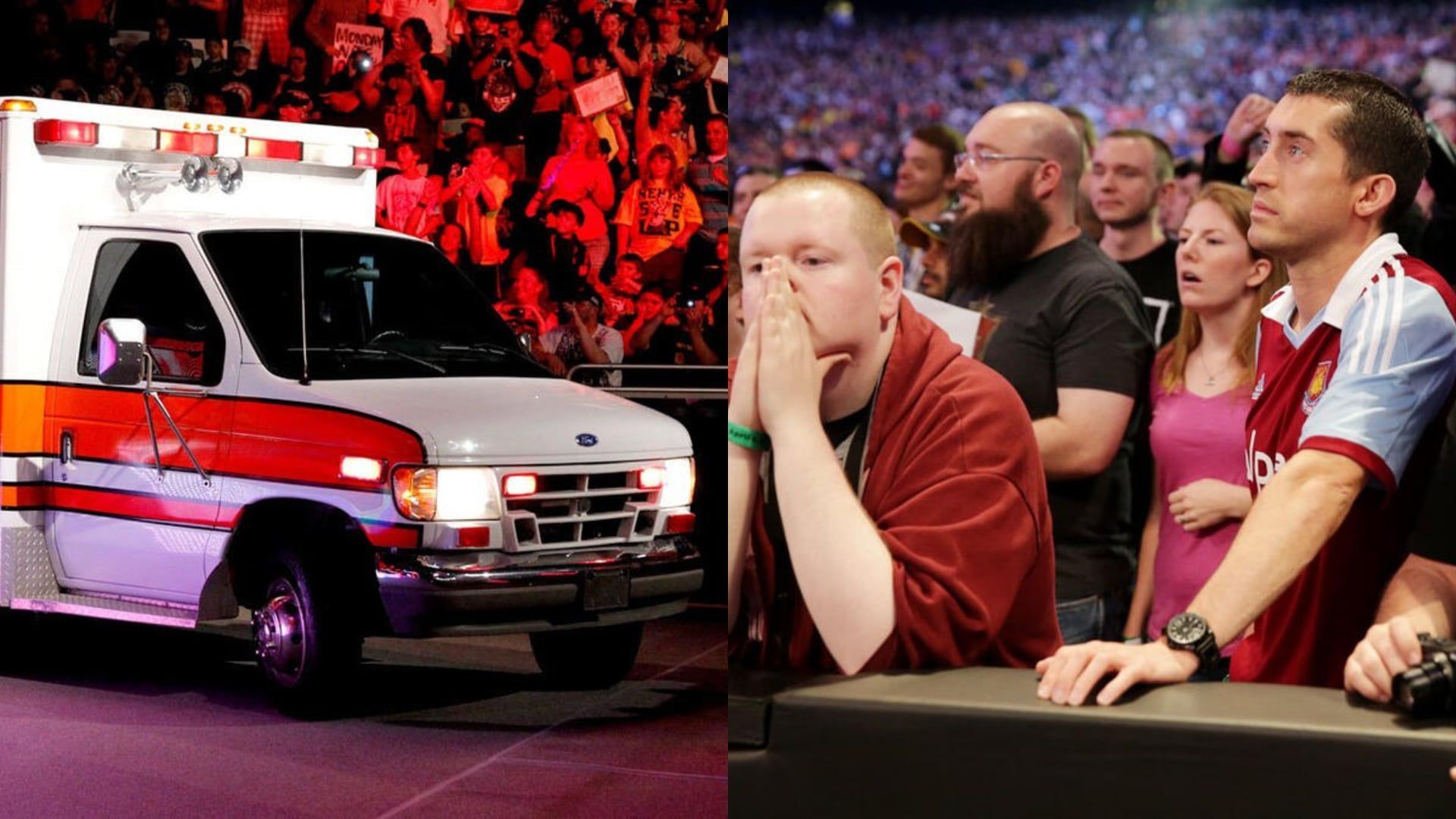 Fans in concern at WWE show