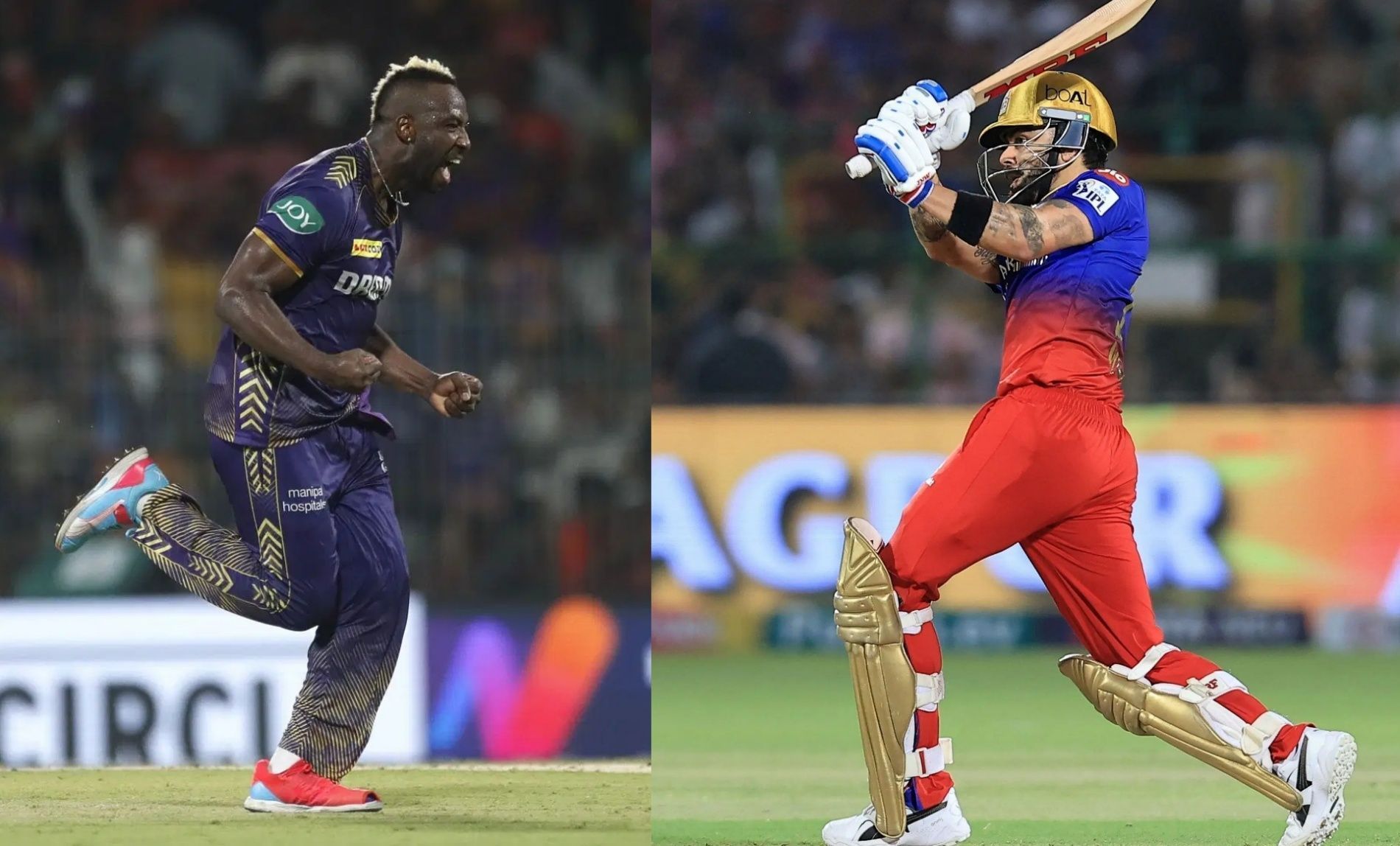 Andre Russell, Virat Kohli 