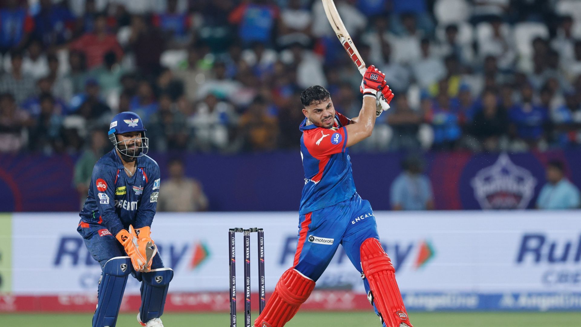 Ashutosh Sharma played a thrilling knock to get DC over the line against LSG (Image via IPL on X)