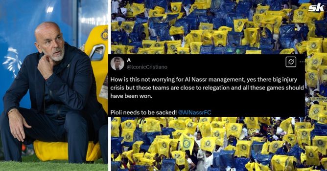 "Please do the right thing and leave" - Fans want Stefano Pioli sacked as Cristiano Ronaldo's Al-Nassr lose to Al-Orobah