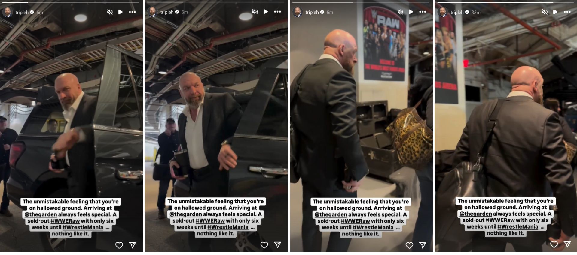 Screenshots of Triple H&#039;s post on his Instagram Stories (Photo Credits: Triple H on Instagram)