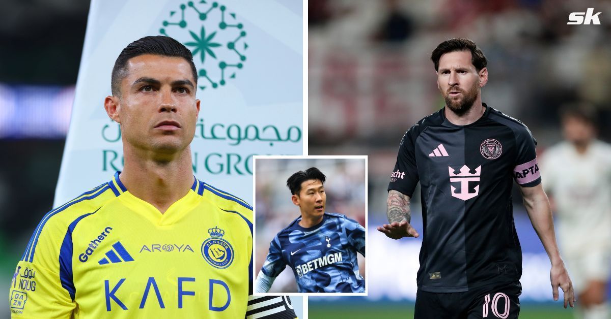 L to R: Cristiano Ronaldo, Son Heung-Min, and Lionel Messi (All images sourced from Getty)