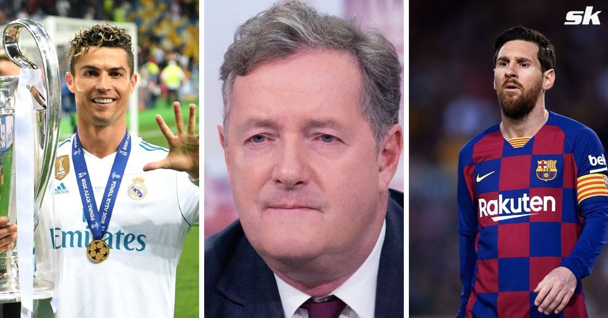 Piers Morgan ranks Cristiano Ronaldo 1st and Lionel Messi at 5th behind ...